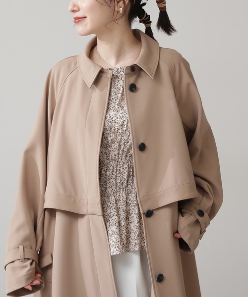 「N.(N. Natural Beauty Basic)」 ステンカラーコート MEDIUM ライトベージュ レディース_画像5