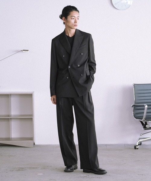 WYM LIDNM セレモニースーツ セットアップ HIGH TWIST PE DOUBLE SUIT