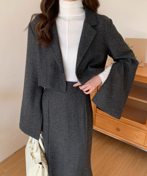 「ABITOKYO」 セットアップ M ブラウン レディース_画像3