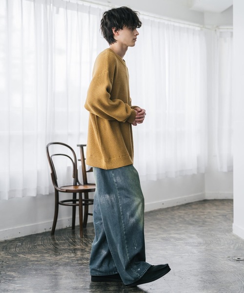 「Rocky Monroe」 長袖ニット M ブラウン メンズ_画像5