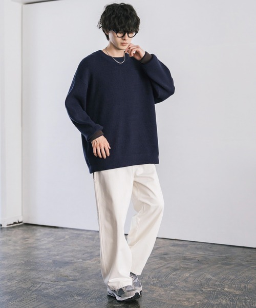 「Rocky Monroe」 長袖ニット M ブラウン メンズ_画像8