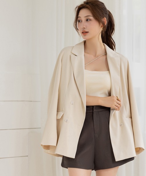 DAY CLOSET ジャケット テーラードジャケット 後ろ姿もキレイ魅せ