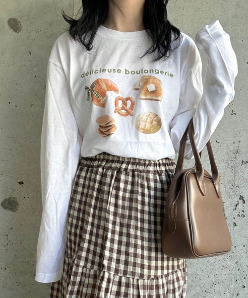 tシャツ スイーツデザインロンT／長袖Tシャツ レディース : ZOZOTOWN
