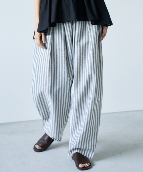 「Libra Cue」 イージーパンツ FREE グレー レディース_画像9