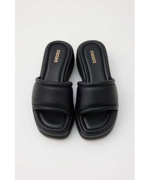 「STACCATO」 フラットサンダル 24cm シルバー レディース_画像5