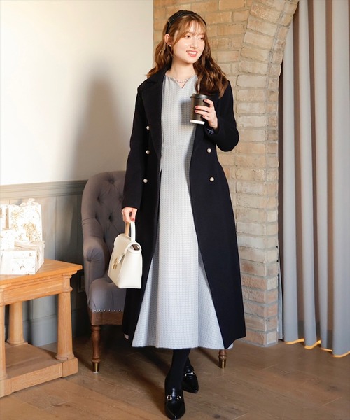 「SWINGLE」 長袖ワンピース MEDIUM グリーン レディース_画像4