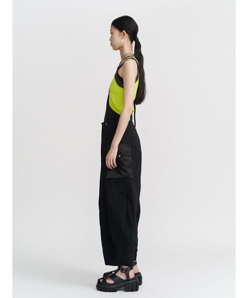 UN3D.（アンスリード） タンクトップ ノースリーブ SHEER DOCKING KNIT