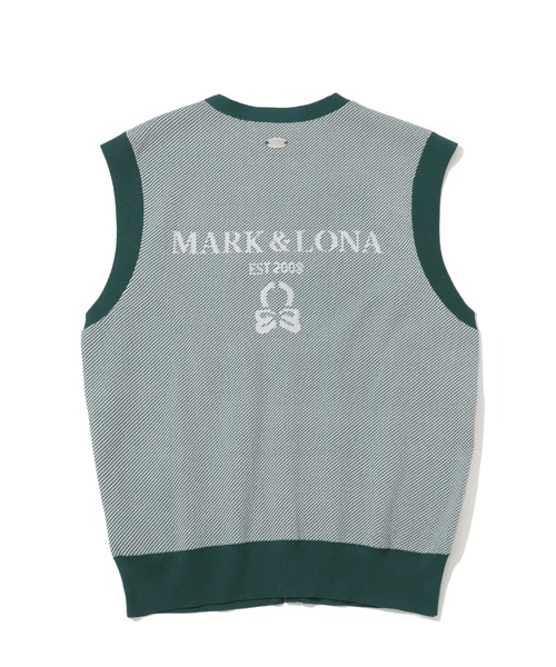 MARK&LONA（マークアンドロナ） ベスト ジレ Gauge Camouflage Knit