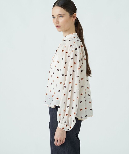 「TOMORROWLAND collection」 長袖ブラウス 36 ライトベージュ レディース_画像4