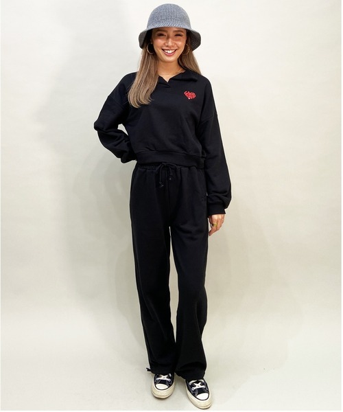 「LOVE BOAT」 スウェットパンツ L ブラック レディース_画像3