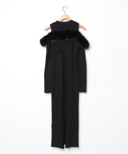 「dazzlin」 ニットワンピース FREE ブラック レディース_画像2