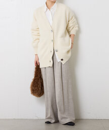 「COLLAGE GALLARDAGALANTE」 ニットカーディガン FREE オフホワイト レディースの画像4