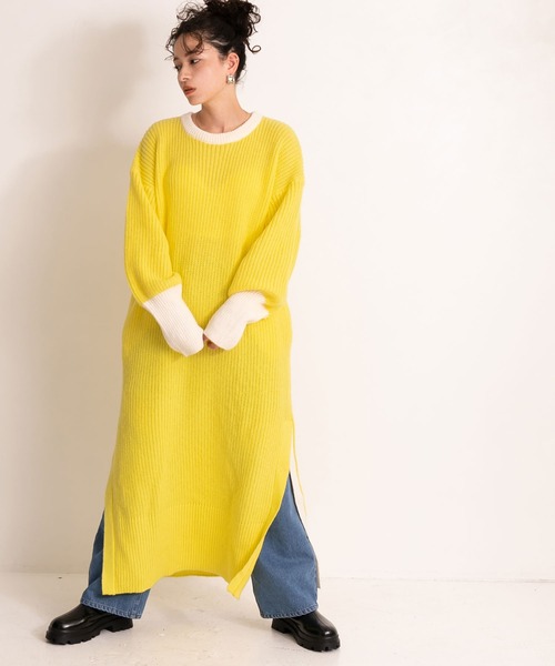 「bohmal」 ニットワンピース FREE ブラック レディース_画像8