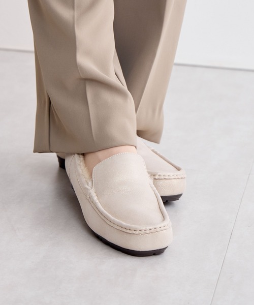 「HIMIKO」 モカシンシューズ 25.0cm ブラック レディース_画像8