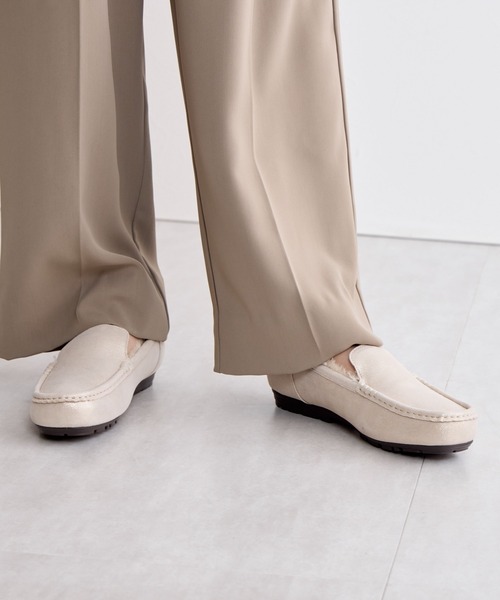 「HIMIKO」 モカシンシューズ 25.0cm ブラック レディース_画像9