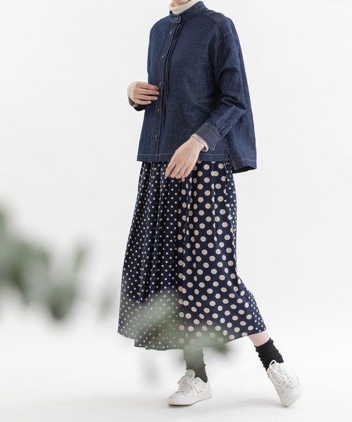 「nop de nod」 長袖ブラウス 3 インディゴブルー レディース_画像9