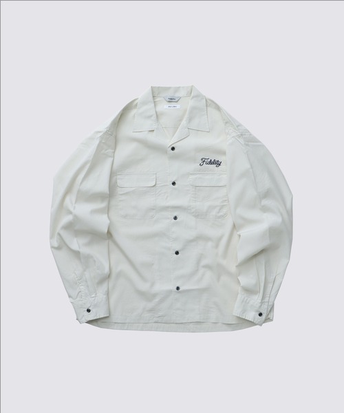 FIDELITY（フィデリティ） シャツ LOGO EMB TENCEL OPEN COLLER SHIRT