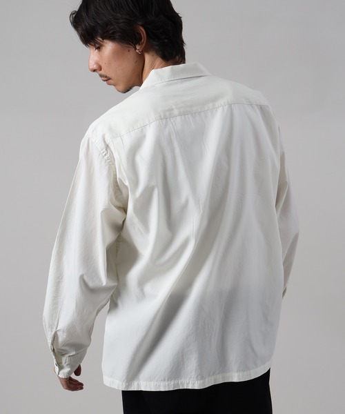 FIDELITY（フィデリティ） シャツ LOGO EMB TENCEL OPEN COLLER SHIRT