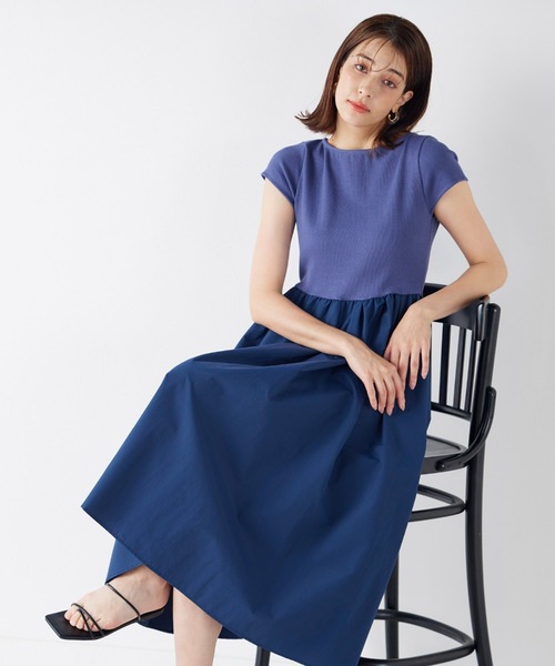 「ketty」 ドッキングワンピース M ブラウン レディース_画像6