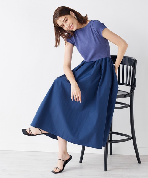 「ketty」 ドッキングワンピース M ブラウン レディース_画像7