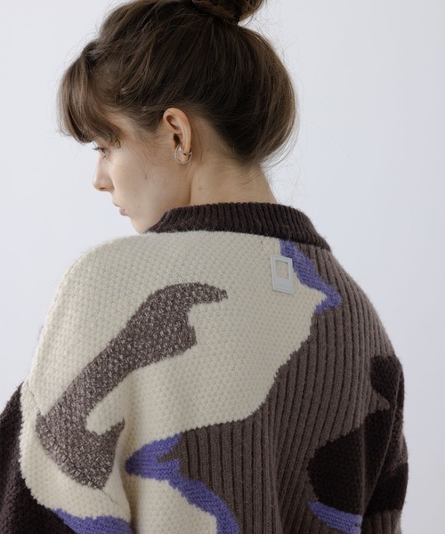 「EKCOOKIES」 長袖ニット M ブラウン レディース_画像5