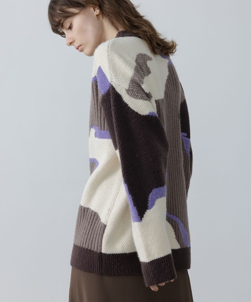 「EKCOOKIES」 長袖ニット M ブラウン レディース_画像8