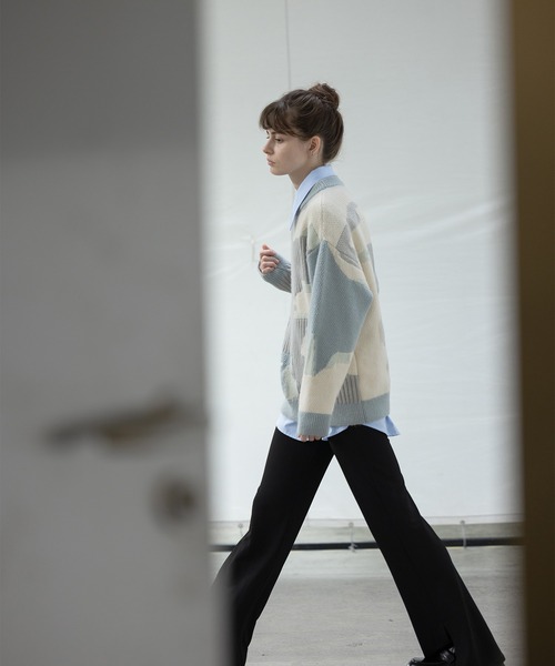 「EKCOOKIES」 長袖ニット M ブラウン レディース_画像9