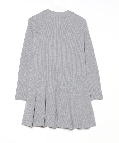 「FOXEY NEW YORK」 ニットワンピース 38 グレー レディース_画像2