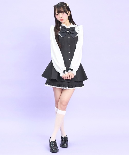 シークレットハニー　セットアップ Secret Honey（シークレットハニー） セットアップ レース袖ラッフル