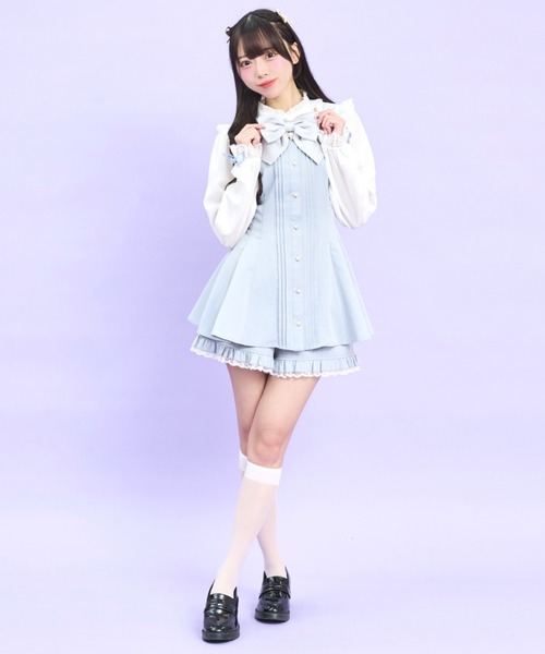 SECRET水色 セットアップ Secret Honey（シークレットハニー） セットアップ レースセーラー付き
