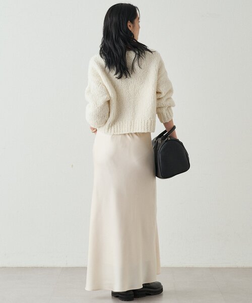 「LOUNGEDRESS」 ニットカーディガン FREE ネイビー レディース_画像5