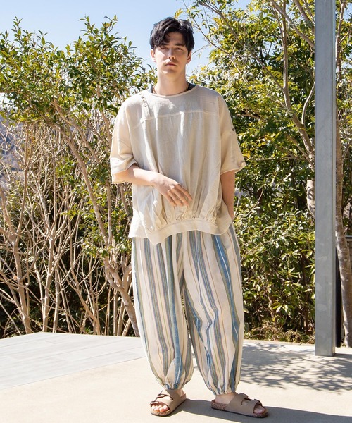 「チャイハネ」 スウェットパンツ FREE グリーン メンズ_画像3