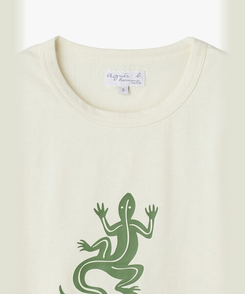 agnes b.（アニエスベー） tシャツ メンズ アイコニック コットン 半袖