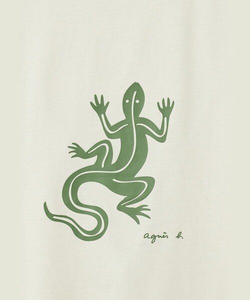 agnes b.（アニエスベー） tシャツ メンズ アイコニック コットン 半袖