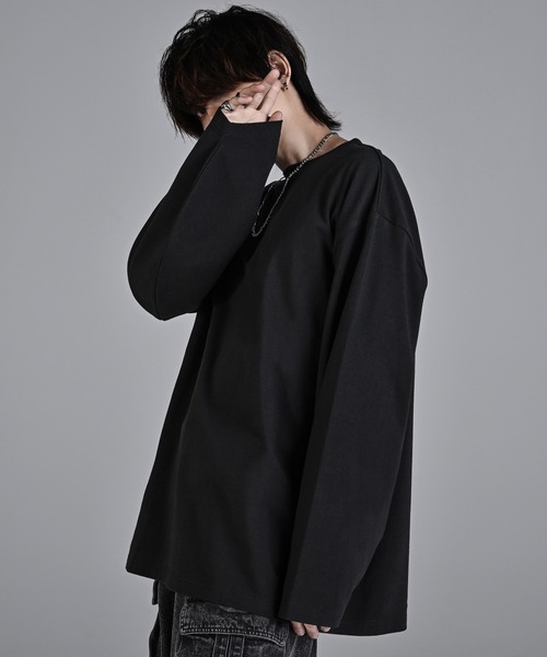 「ADRER」 長袖Tシャツ X-SMALL チャコールグレー メンズ_画像7