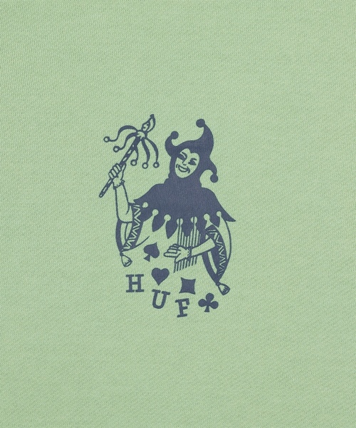 「HUF」 ジップアップパーカー SMALL ブラック メンズの画像