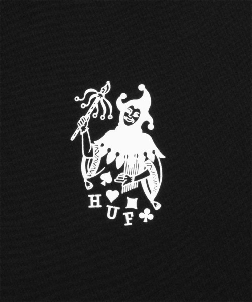 「HUF」 ジップアップパーカー SMALL ブラック メンズの画像