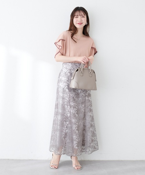 「natural couture」 半袖カットソー FREE ブラック レディース_画像4