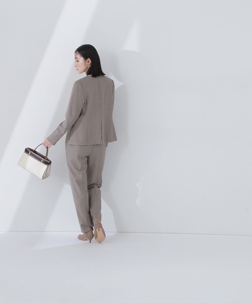 「NATURAL BEAUTY BASIC」 ジャケット MEDIUM チャコールグレー レディースの画像