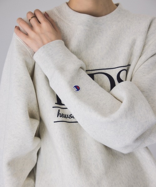 「Champion」 スウェットカットソー FREE ブルー レディースの画像