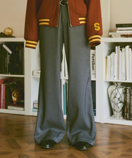 「soerte」 ブーツカットパンツ 2 ピンク メンズ_画像2