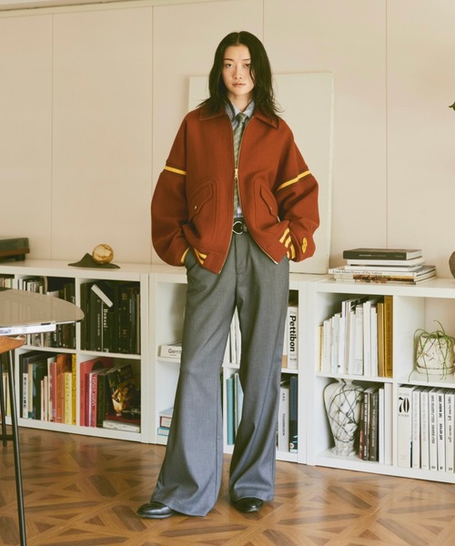 「soerte」 ブーツカットパンツ 2 ピンク メンズ_画像8