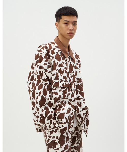 DISCOVERED（ディスカバード） カバーオール COW PRINT COVERALL