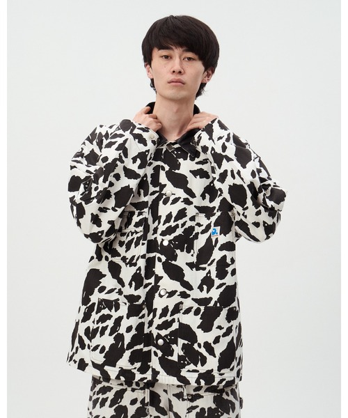 DISCOVERED（ディスカバード） カバーオール COW PRINT COVERALL