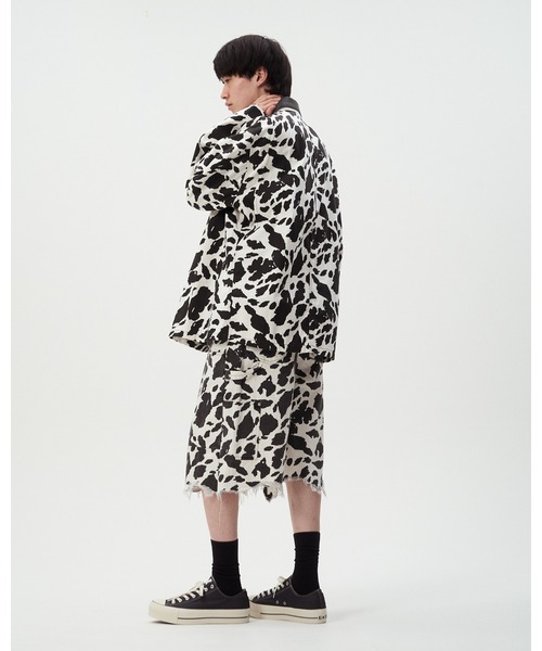 DISCOVERED（ディスカバード） カバーオール COW PRINT COVERALL