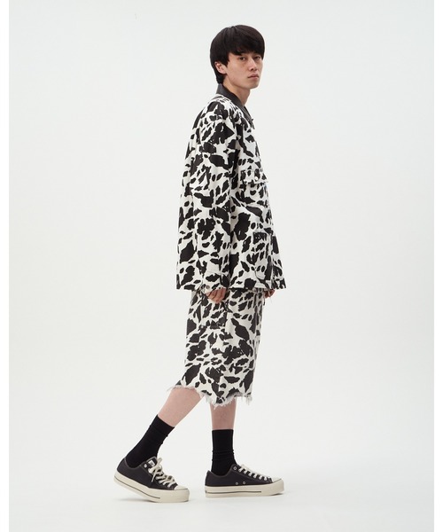 DISCOVERED（ディスカバード） カバーオール COW PRINT COVERALL