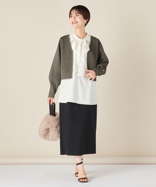「NOLLEY'S」 カーディガン 38 ネイビー レディースの画像