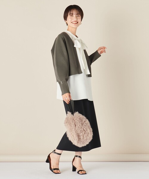 「NOLLEY'S」 カーディガン 38 ネイビー レディースの画像