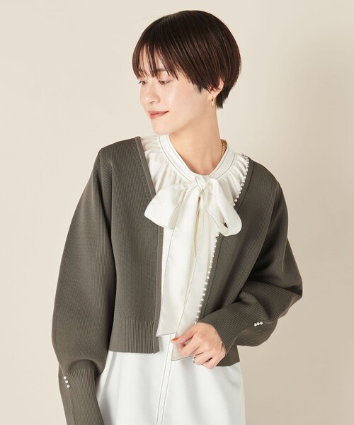 「NOLLEY'S」 カーディガン 38 ネイビー レディースの画像