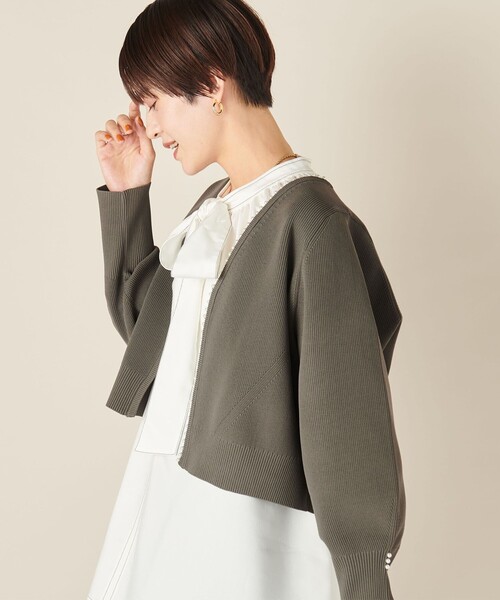 「NOLLEY'S」 カーディガン 38 ネイビー レディースの画像